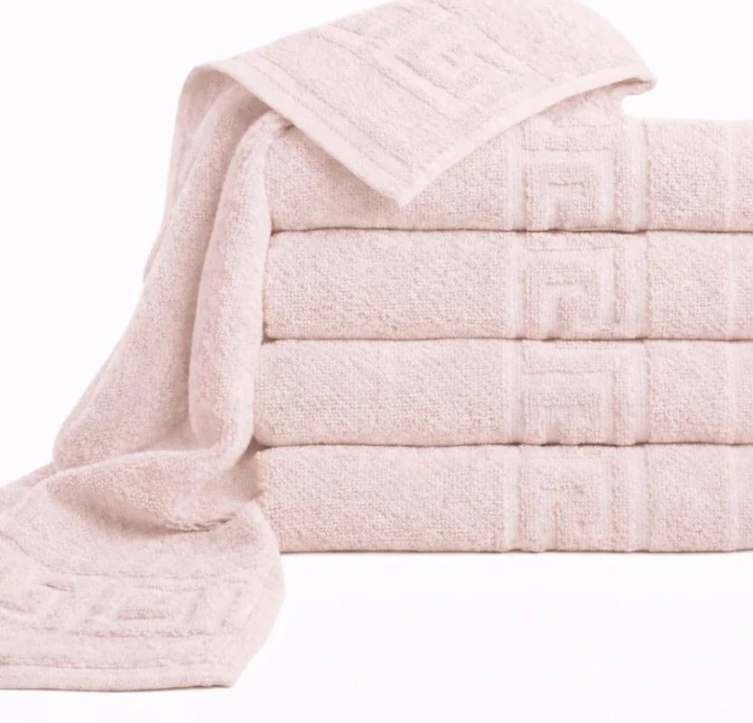 Set 5 Bucati Prosoape Fata pentru Baie, 90x50 cm, 500 gr, Model Greek Roz 50x90
