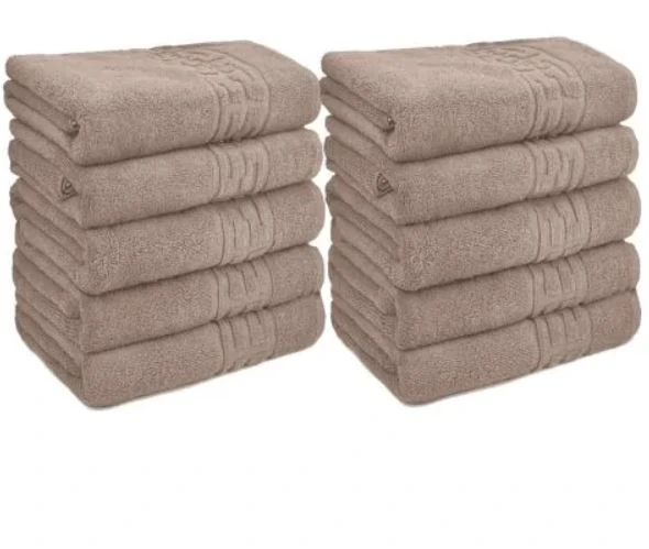 Set 20 Bucati Prosoape de Baie, 600 gr, 70x140 cm, Model Greek Crem 70x140