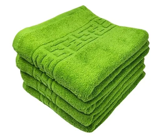 Set 10 Bucati Prosoape de Baie, 600 gr, 70x140 cm, Model Greek Verde 70X140