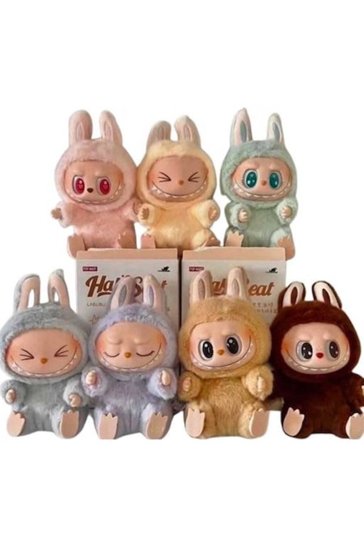 Set 2 brelocuri de plus Labubu 17 cm