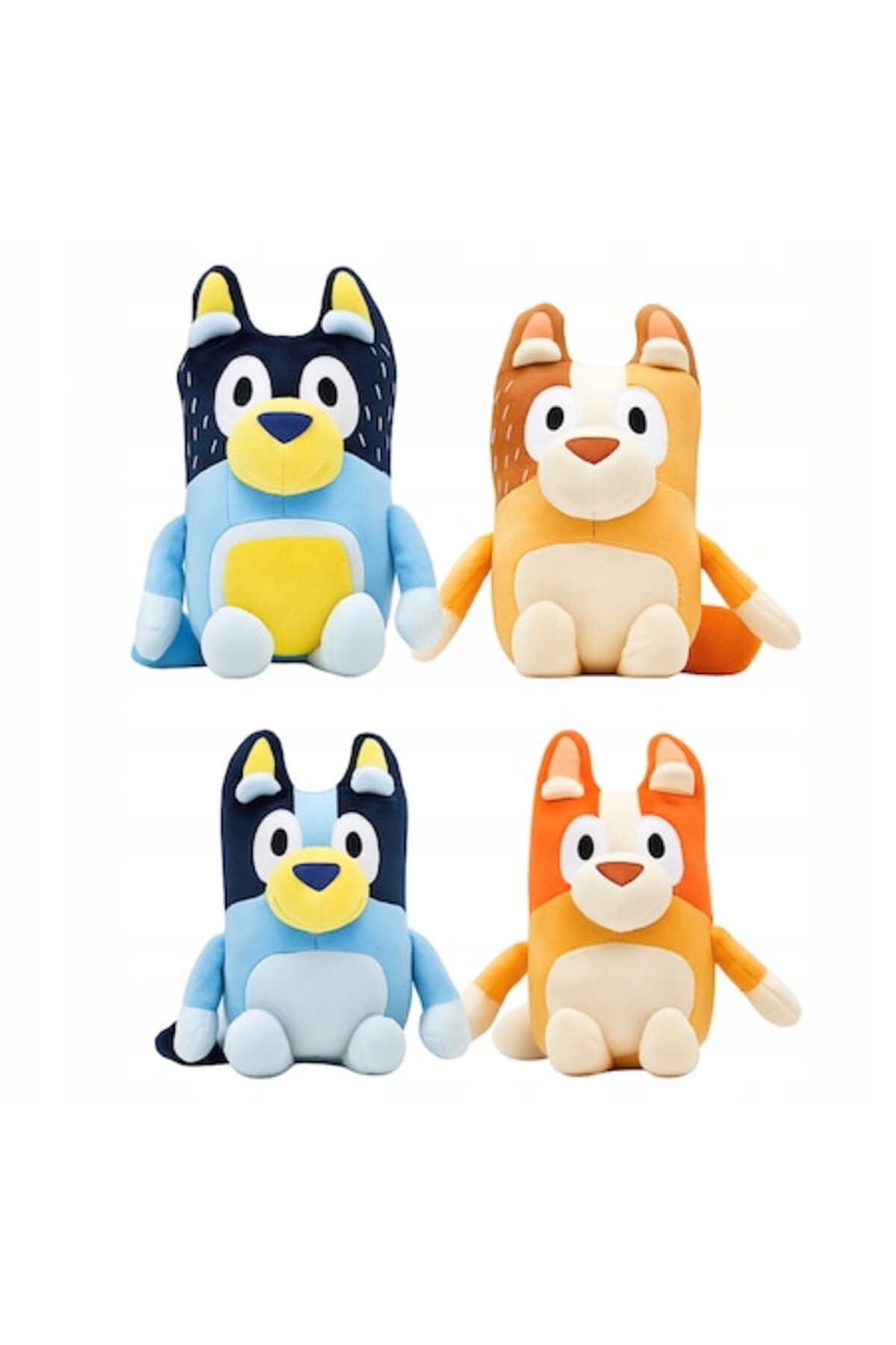 Set de 4 jucarii de plus Bluey, Bluey + Bingo + Chilli + Bandit