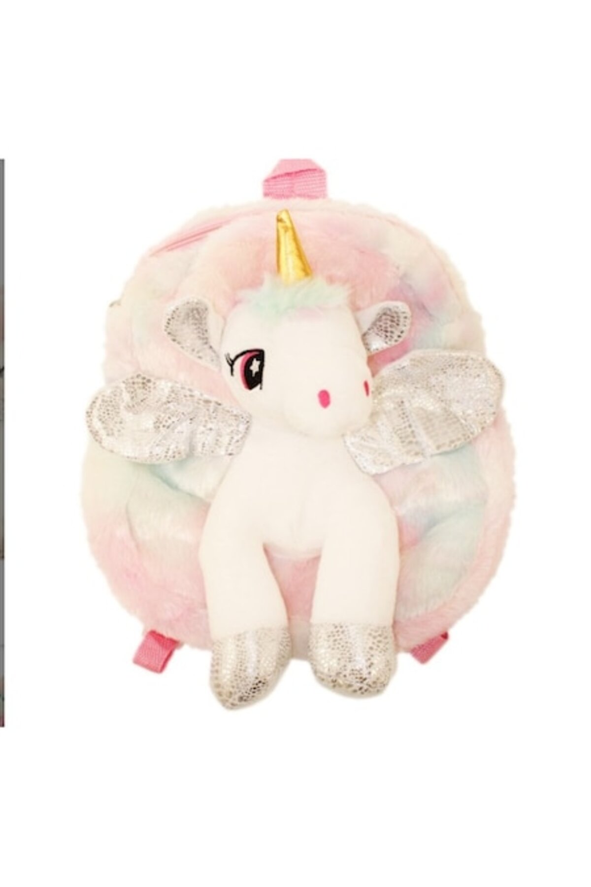 Ghiozdan pentru gradinita pentru copii 2-5 ani, plus, model unicorn, alb