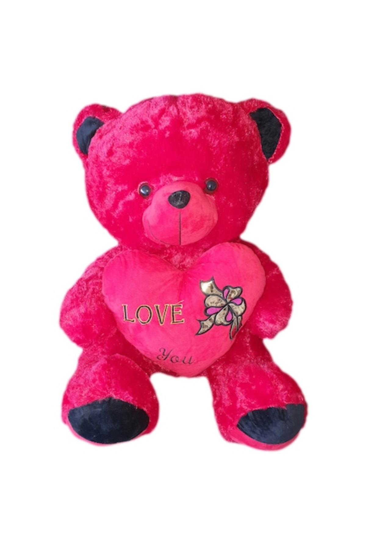 Ursulet De Plus Cu Inima Rosie, 60-80 cm