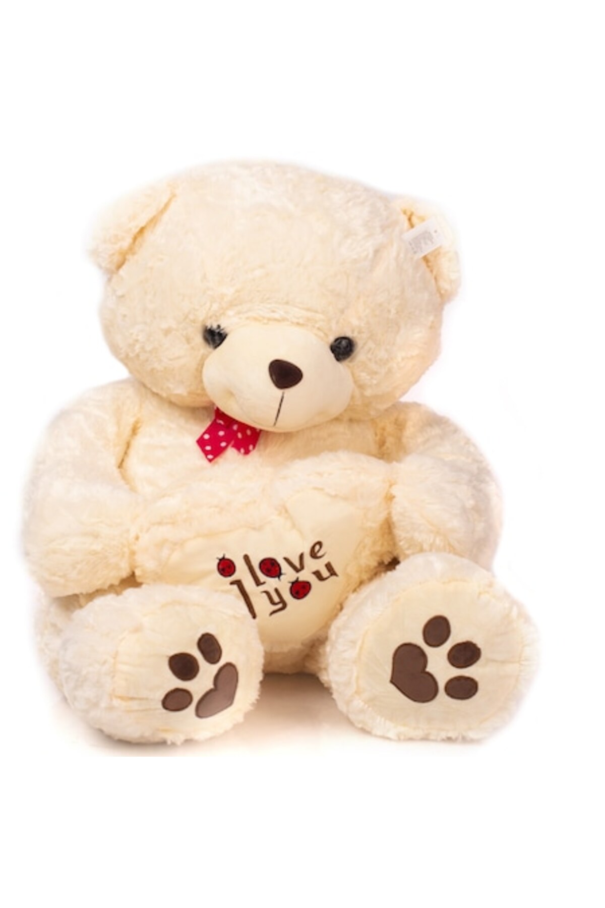 Jucarie de plus Ursulet Alb, 60-80 cm